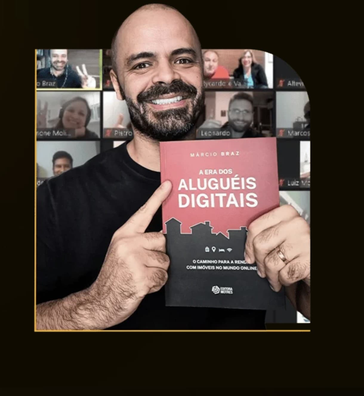 Márcio Braz com o livro A Era dos Aluguéis Digitais