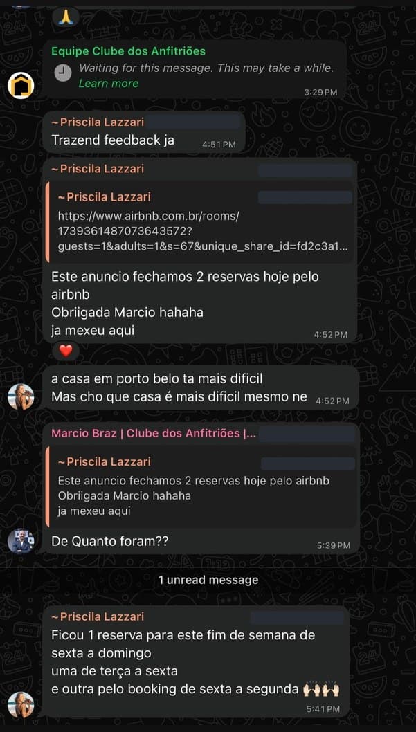 Depoimento real de anfitrião nas lives do Márcio